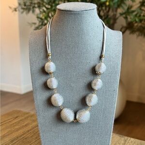 Elegant Silver Beaded Necklace